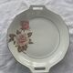 Cake dish patterns roses in art deco porcelain