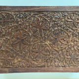 Carved wooden box