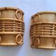 Pair d'appliques bambou vintage