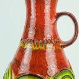 vintage 1960s 70s jasba ceramic VASE floor vase model N 322 13 45 squiggle pattern