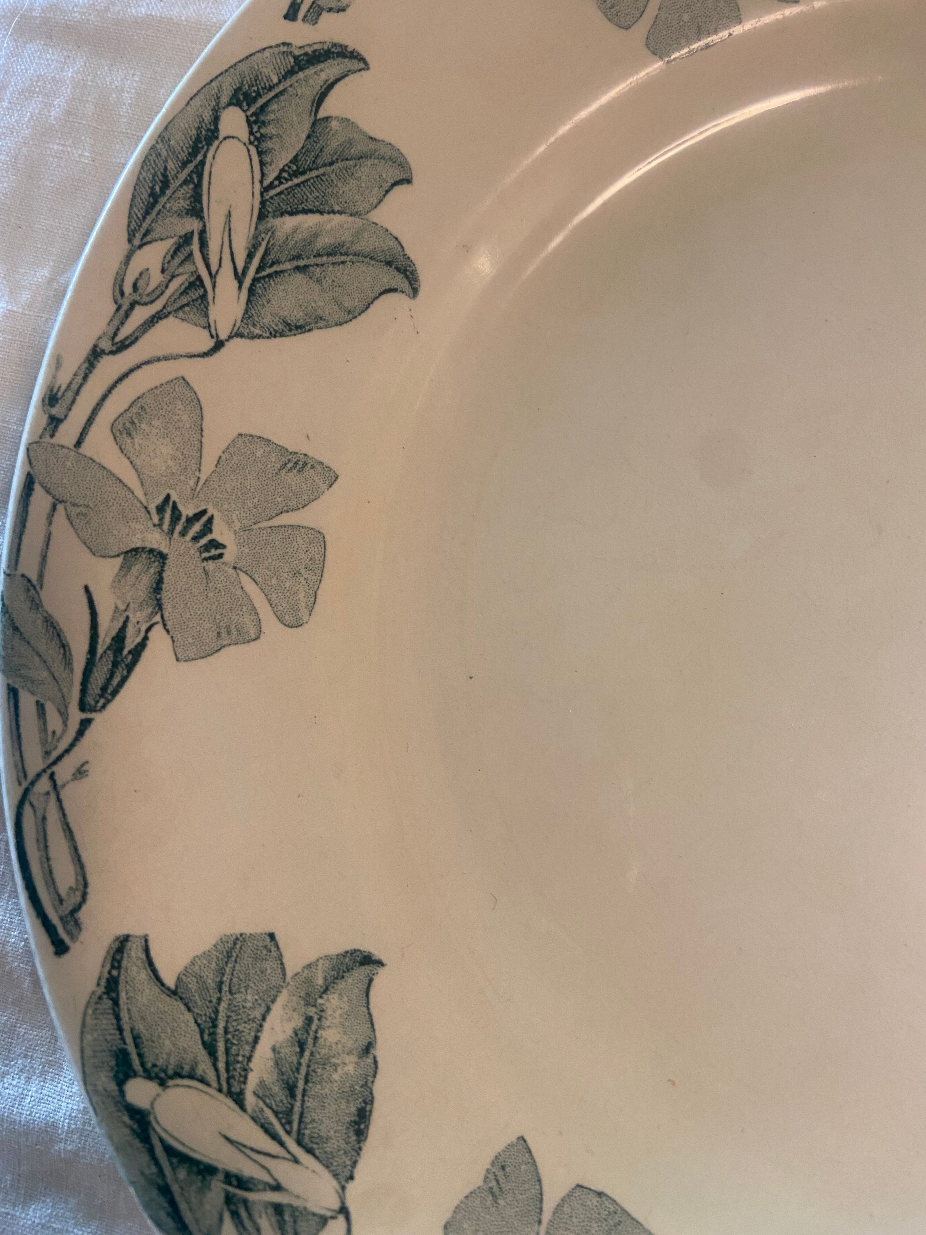 Set of 14 vintage Lunéville porcelain plates