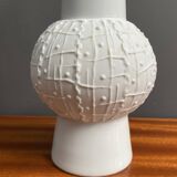 White bisuit ceramic vase by KPM 1960s