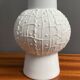 White bisuit ceramic vase by KPM 1960s