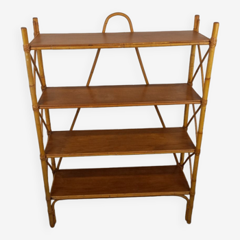 Rattan shelf