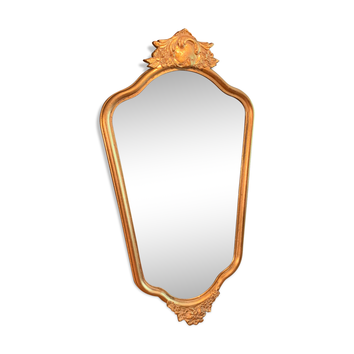 Miroir bois doré 68 cm
