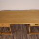 Vintage architect's desk in light wood circa 1970