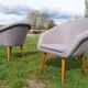 Pair of fiber armchair Miroslav Navratil gray