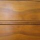 Cabinetmaker's chest of drawers - 4 drawers - golden oak - with oblique profile - compass feet - 1950