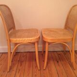 2 vintage canned chairs