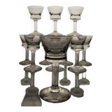 11 bistro liqueur glasses 1920s-30s