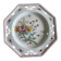 Antique plate with hand-painted floral decoration - Farandol - 29 cm - pink