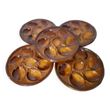 Saint-Clément / Set of 6 oyster plates