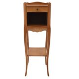 Pair of elegant narrow bedside tables.