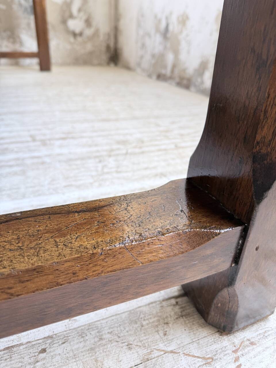 Table de ferme campagne noyer massif XL 250cm