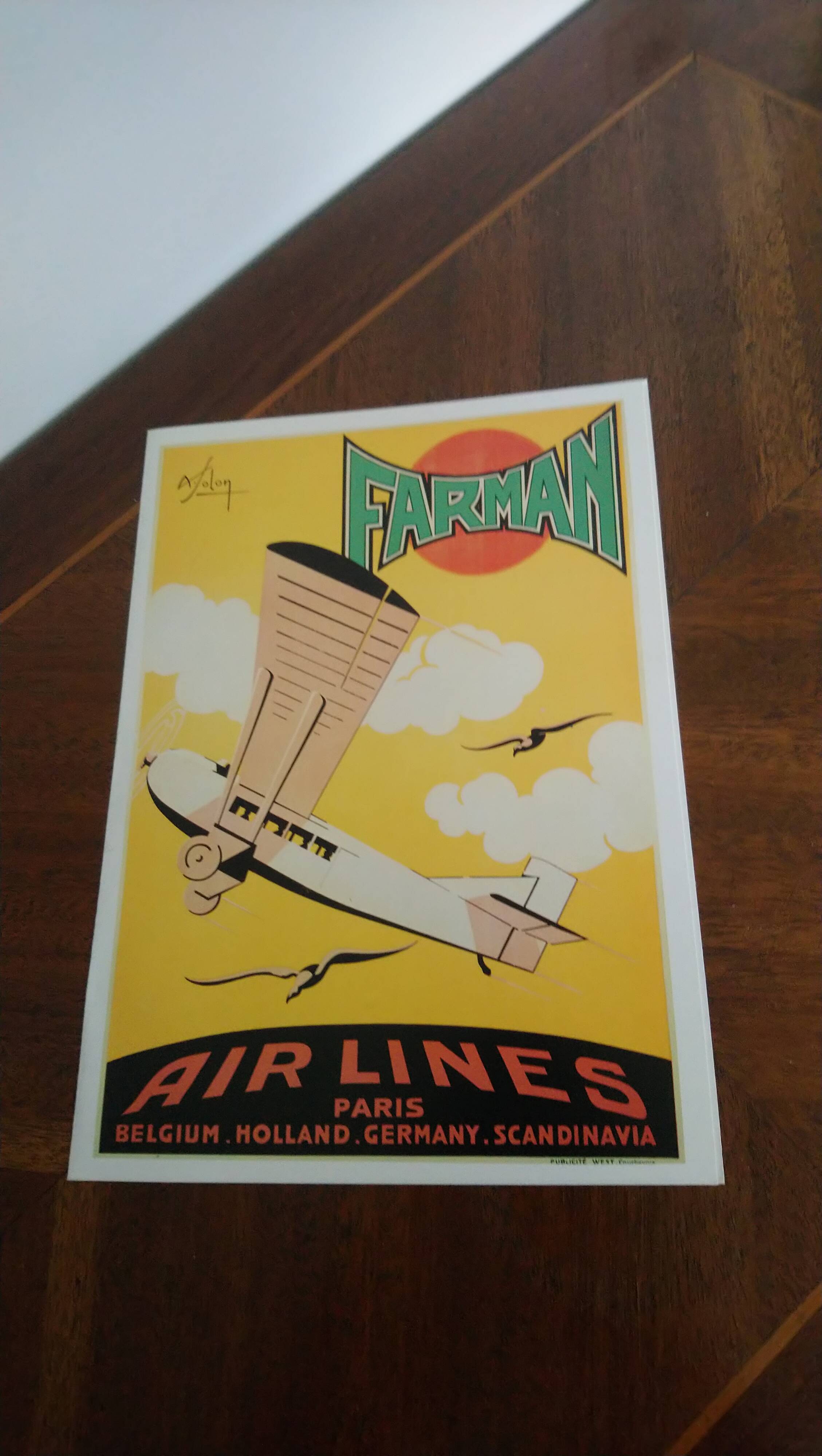 Air France Boeing 747 Menus