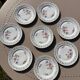 Small Dessert Plates - Limoges Porcelain - Mehun Enamels