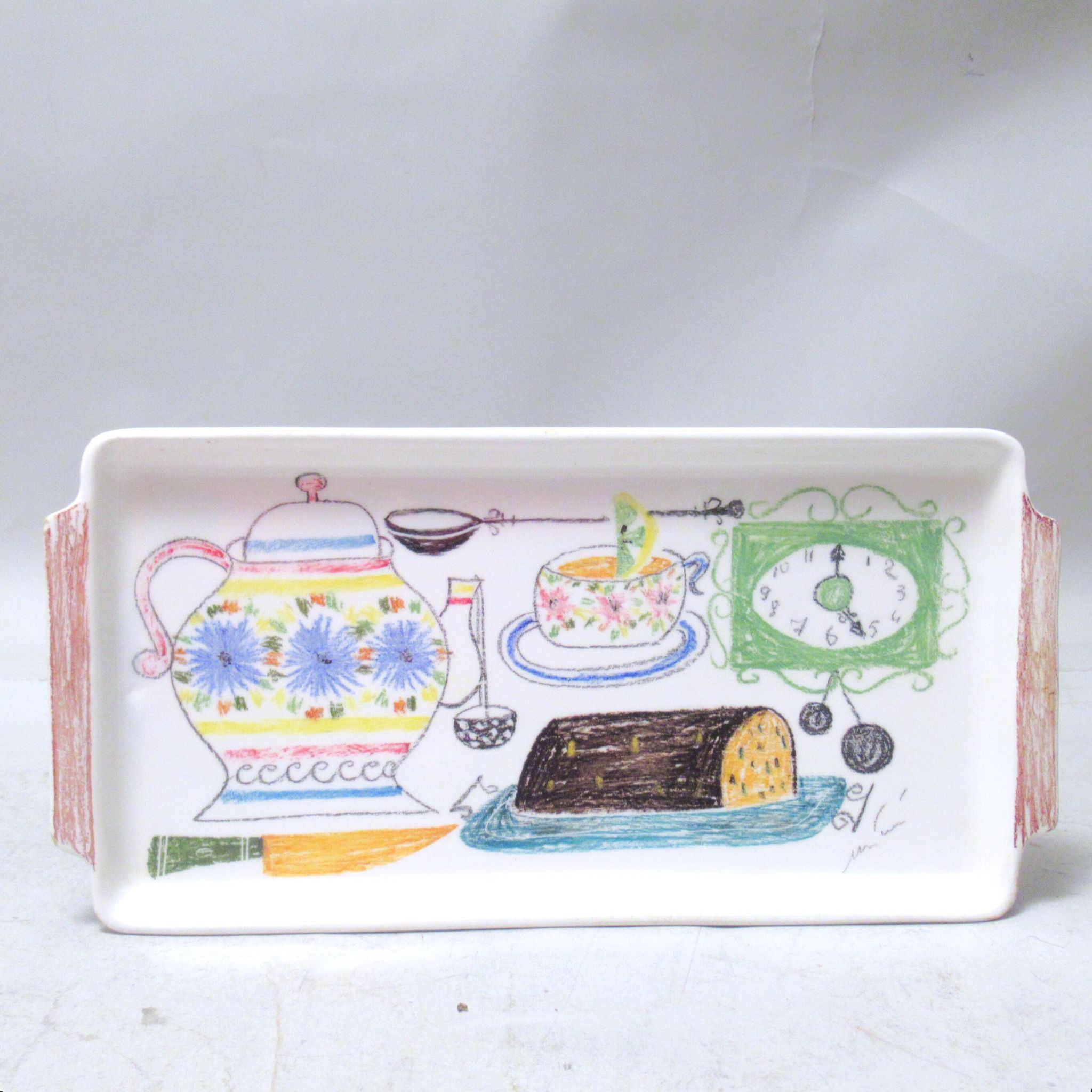 Montecatini Itali cake dish 1950