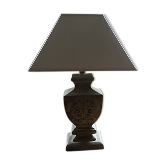 Lampe à poser en bois style shabby chic