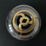 Antique glass lampshade