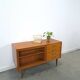 Fineer dressoir met draaibare bar en lades, barkast