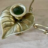 Art Nouveau style chandelier in solid brass