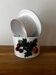 Water butter dish with raised fruits