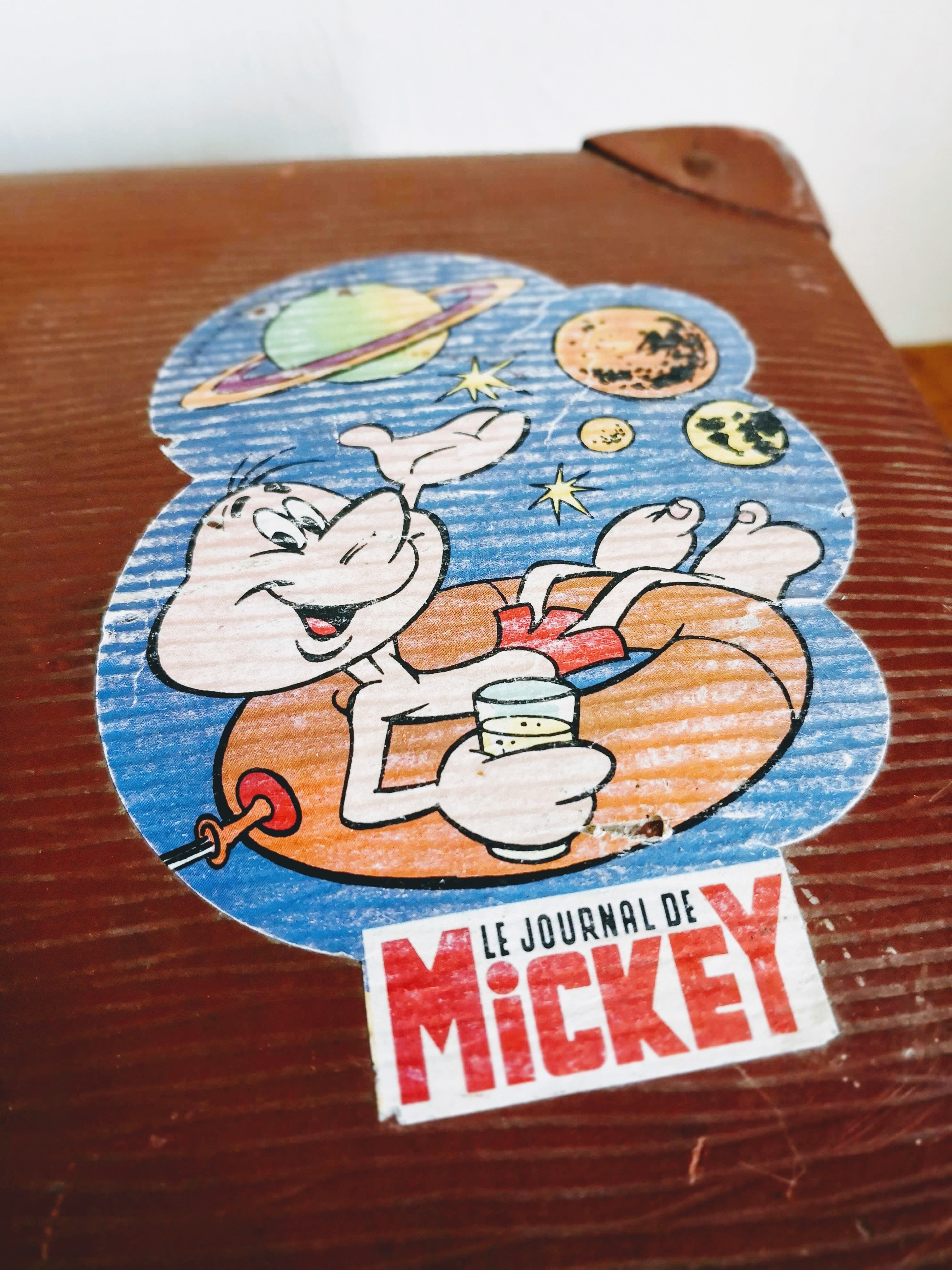 Vintage brown suitcase