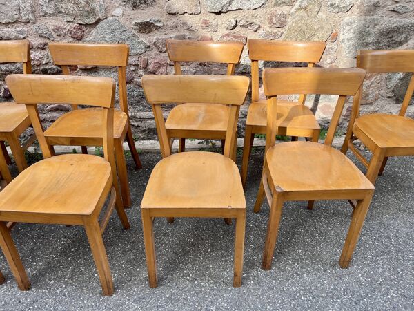 Série de chaise bistrot style fischel thonet baumann