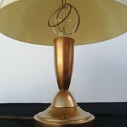 Lampe champignon dorée en métal et plastique vintage 1970