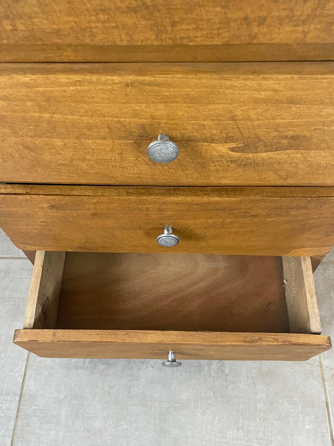 Oak chest of drawers, 1960s