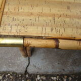 Table basse rotin ancienne
