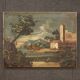 Peinture de paysage marin italienne du XVIIIe siècle.