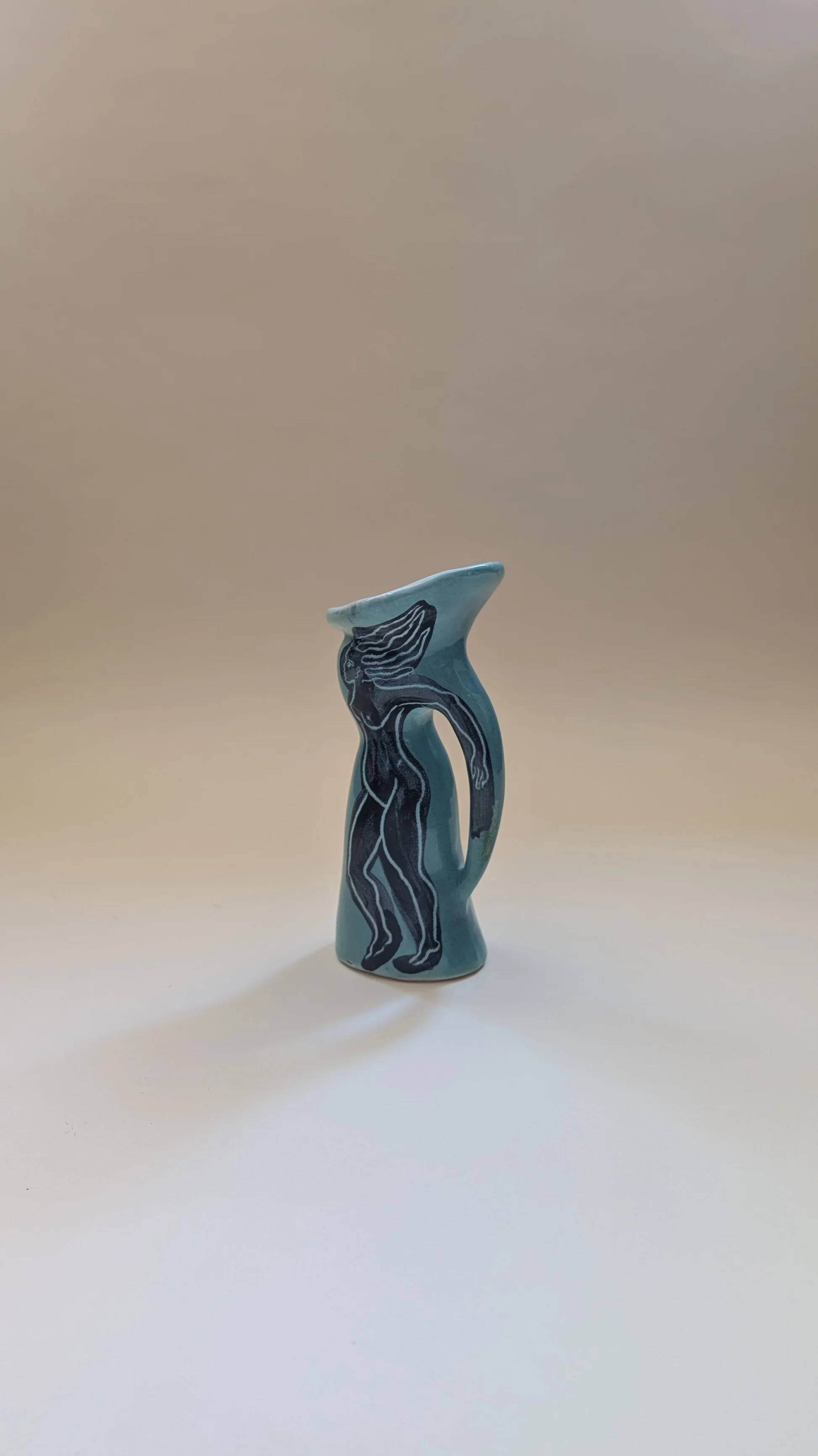 Ceramic pitcher by Jacques Sagan in Vallauris