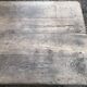 Antique farmhouse table in solid oak with tapered legs and 1 drawer at the end.