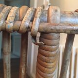 Sofa bench into rattan