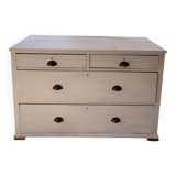 Charming old country sideboard painted in lime white