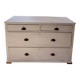 Charming old country sideboard painted in lime white