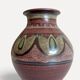 1970s Spanish Hand-Painted Studio Pottery Vase with Mediterranean Motifs