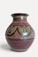 1970s Spanish Hand-Painted Studio Pottery Vase with Mediterranean Motifs