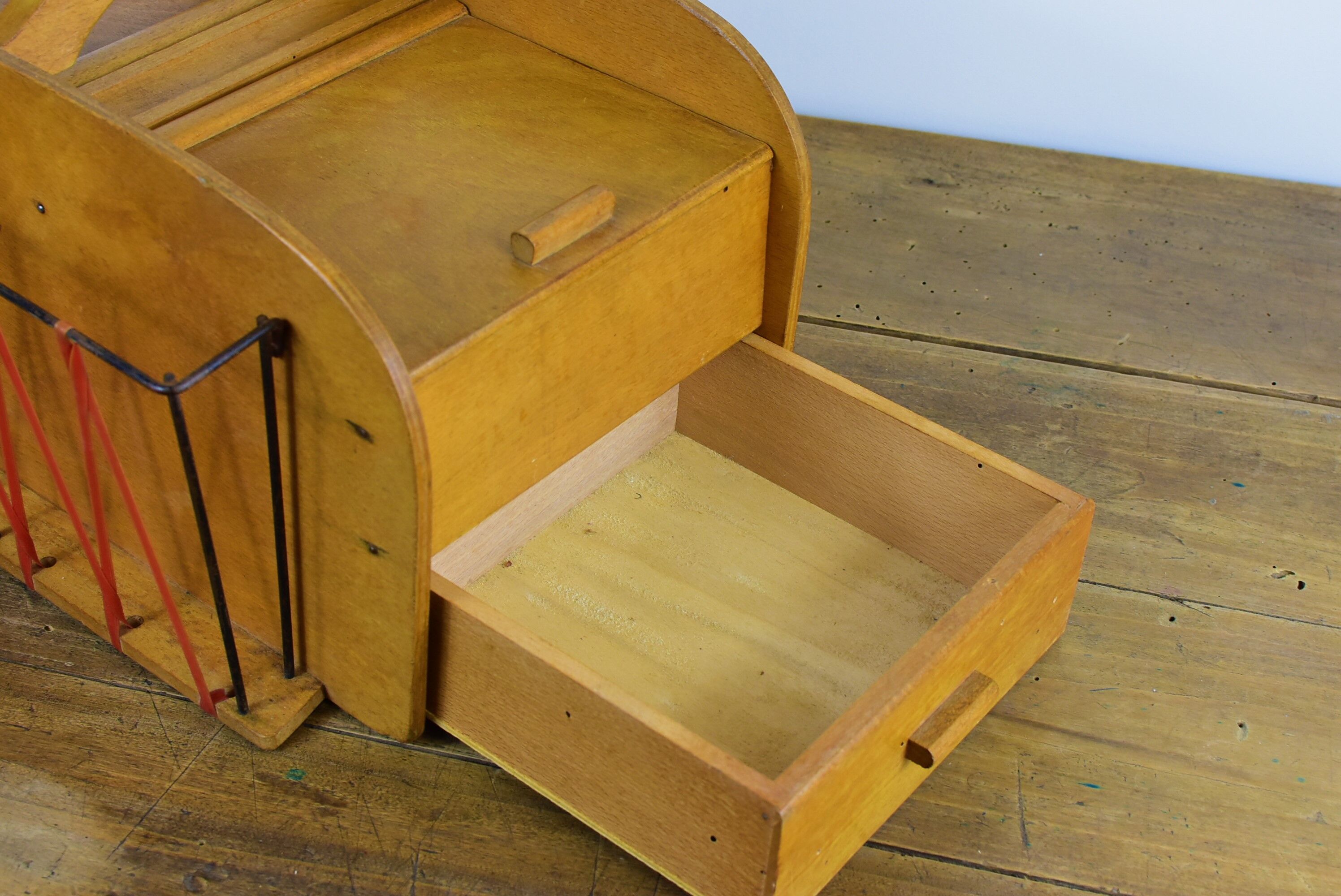 Vintage wood table worker