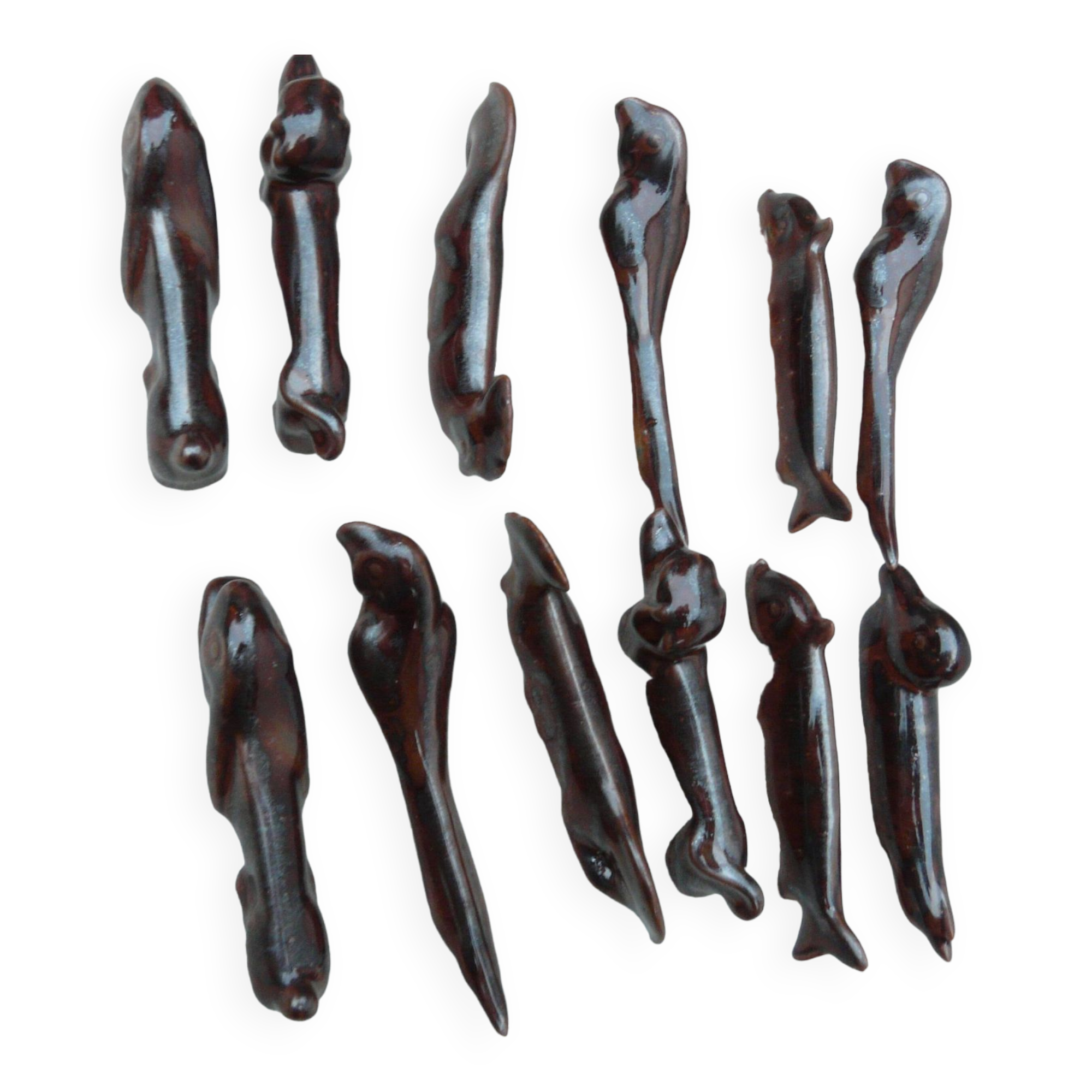 12 ceramic knife holders animals