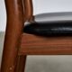 Set of Italian Leather Glossy Finish Chairs