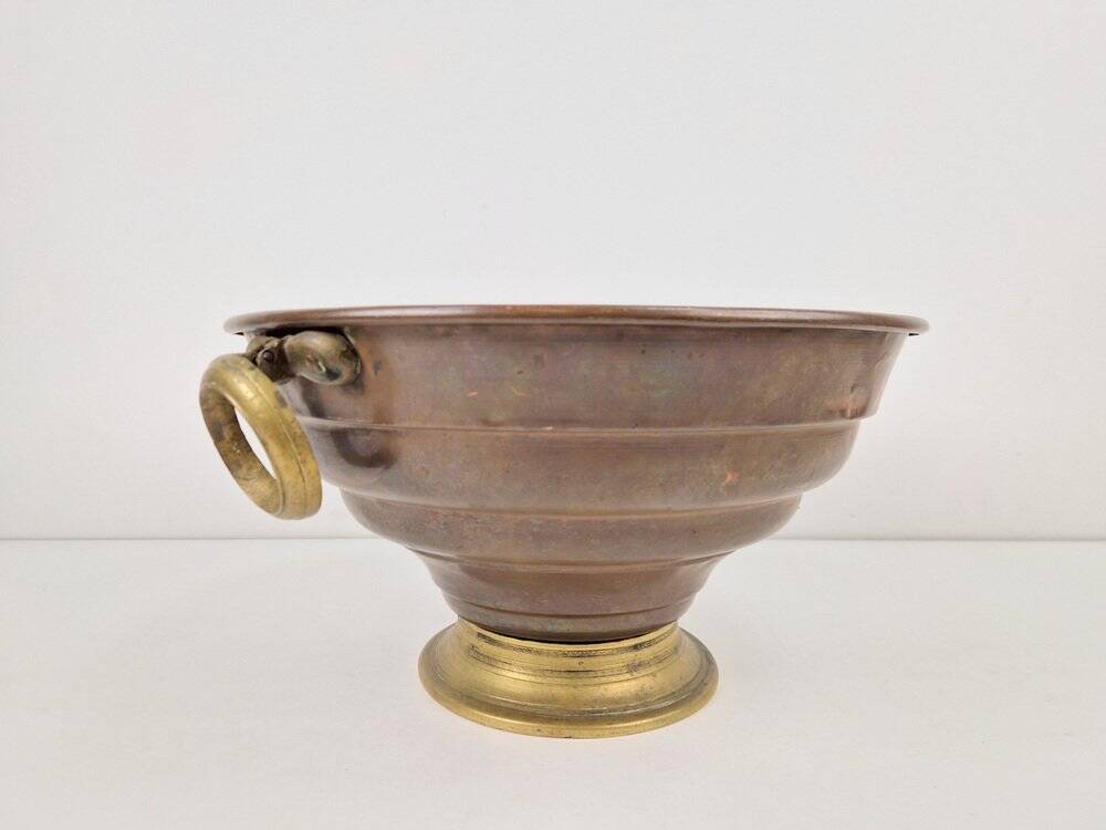 Vintage Copper and Brass Champagne Cooler, France, 1950s