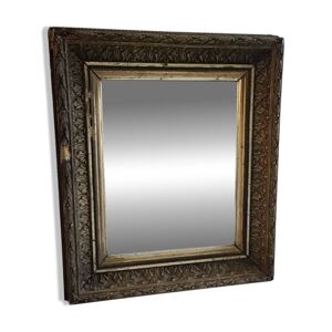 Miroir ancien bois et