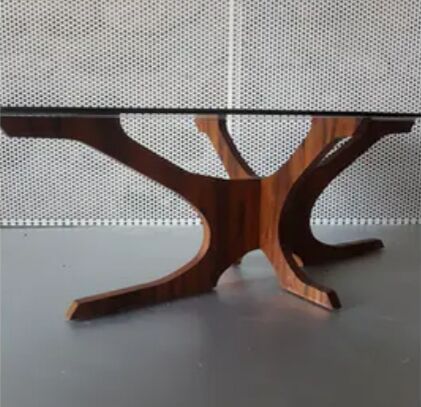 Table basse palissandre vintage Hugues Poignant