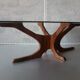 Table basse palissandre vintage Hugues Poignant