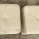 Paire de tabourets cube vintage 1980 simili cuir