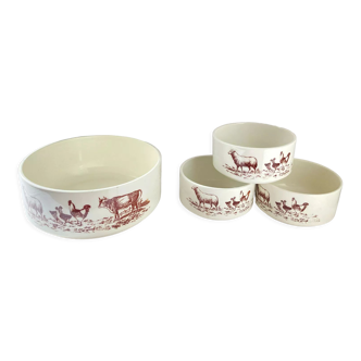 Gien Bowl Set