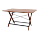 Folding teak table, Italian design, 1970s, made in Italy