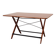 Folding teak table, Italian design, 1970s, made in Italy